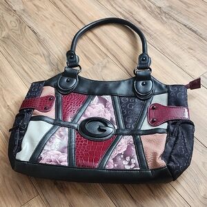 Gussaci Elegant Patchwork Shoulder Bag